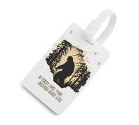 Bigfoot If They Ask You Never Saw Me Travel Luggage Tag Suitcase Identifiers Tags Carryon Backpack