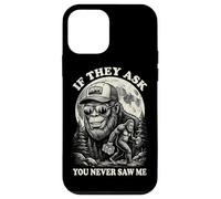 Bigfoot If They Ask You Never Saw Me Vintage Funny Sasquatch Case for iPhone 12 mini