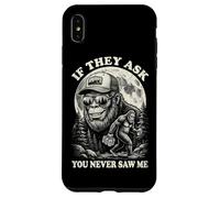 Bigfoot If They Ask You Never Saw Me Vintage Funny Sasquatch Case for iPhone XS Max
