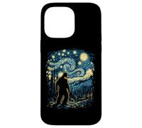 Bigfoot in Starry Forest Night Inspired by Van Gogh Art Case for iPhone 14 Pro Max