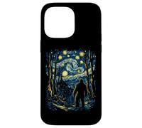 Bigfoot in Starry Forest Night Inspired by Van Gogh Art Case for iPhone 14 Pro Max