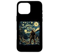 Bigfoot in Starry Forest Night Inspired by Van Gogh Art Case for iPhone 16 Pro Max