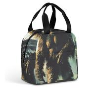 Bigfoot in The Woods Portable Insulated Lunch Bag Adults Picnic Tote Cool Bag Travel Work