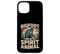 Bigfoot Is My Spirit Animal Funny Forest Nature Design Case for iPhone 15 Plus