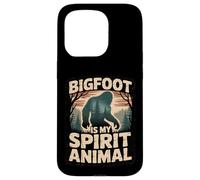 Bigfoot Is My Spirit Animal Funny Forest Nature Design Case for iPhone 15 Pro