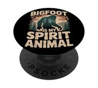 Bigfoot Is My Spirit Animal Funny Forest Nature Design PopSockets Adhesive PopGrip