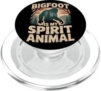 Bigfoot Is My Spirit Animal Funny Forest Nature Design PopSockets PopGrip for MagSafe