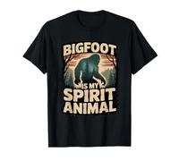 Bigfoot Is My Spirit Animal Funny Forest Nature Design T-Shirt
