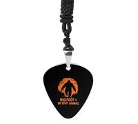 Bigfoot Is My Spirit Animal Guitar Pick Pendant Necklace for Acoustic Electric Bass Players Guitar Accessories Guitarist Gifts
