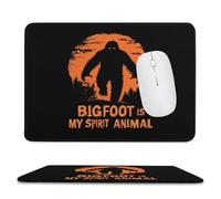 Bigfoot Is My Spirit Animal Mouse Pad Waterproof Ultra-Thin Non-Slip Rubber Base Square Mouse Mat Gaming Mousepad 7.9"x9.4"