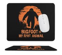 Bigfoot Is My Spirit Animal Mouse Pad Waterproof Ultra-Thin Non-Slip Rubber Base Square Mouse Mat Gaming Mousepad 9.8"x11.8"