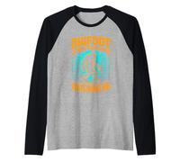 Bigfoot is Real and He was Watching Me Sasquatch Raglan Baseball Tee