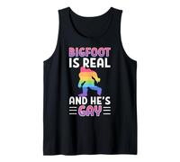 Bigfoot is Real and Hes Gay Sasquatch Yeti Tank Top