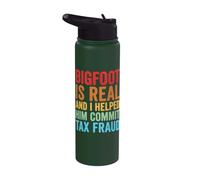 Bigfoot is Real and I Helped Him Commit Tax Fraud Stainless Steel Insulated Water Bottle