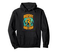 Bigfoot Is Real And I Ran Funny Sasquatch Camping Pullover Hoodie