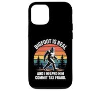 Bigfoot Is Real Tax Fraud Funny Sunset Cryptid Humor Case for iPhone 12/12 Pro