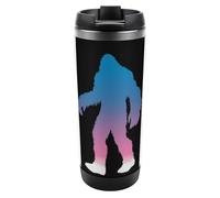 Bigfoot is Trans 12oz Coffee Cup Travel Mug Stainless Steel Double Walled Insulated Tumbler with Lid