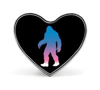 Bigfoot Is Trans Brooch Pins Heart Badge Button Tie Lapel Backpack Pin Decoration for Women Men