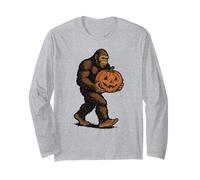 Bigfoot Jack-O’-Lantern Pumpkin Halloween Sasquatch Spooky Long Sleeve T-Shirt