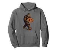Bigfoot Jack-O’-Lantern Pumpkin Halloween Sasquatch Spooky Pullover Hoodie