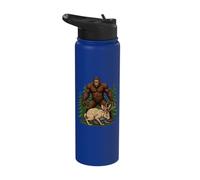 Bigfoot Jackalope Cryptid Forest Creatures Stainless Steel Insulated Water Bottle