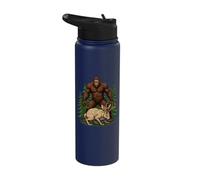 Bigfoot Jackalope Cryptid Forest Creatures Stainless Steel Insulated Water Bottle