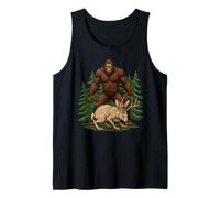 Bigfoot Jackalope Cryptid Forest Creatures Tank Top