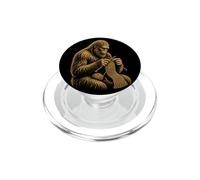 Bigfoot Knitting Vintage Sasquatch Cozy Cryptid PopSockets PopGrip for MagSafe