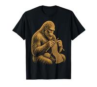 Bigfoot Knitting Vintage Sasquatch Cozy Cryptid T-Shirt