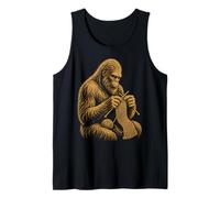 Bigfoot Knitting Vintage Sasquatch Cozy Cryptid Tank Top