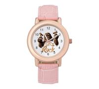 Bigfoot Let's Rock Women's Custom Watch Fashion Soft Strap Wristwatches Gifts for Birthdays Valentine's Day