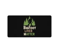 Bigfoot Lives Matter Cute Gaming Mousepad Rubber Base Desk Mat for Home Office Laptop Computer