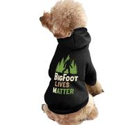 Bigfoot Lives Matter Funny Dog Hoodie Sweatshirts Pet Pullover Puppy Cats Clothes for Small Medium Large