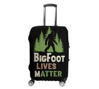Bigfoot Lives Matter Funny Luggage Covers for Suitcase Washable Travel Baggage Protector Fit 19-32 Inch