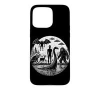 Bigfoot Loch Ness Monster Moon Cryptid Creatures Sasquatch Case for iPhone 15 Pro Max