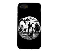 Bigfoot Loch Ness Monster Moon Cryptid Creatures Sasquatch Case for iPhone SE (2020) / 7/8