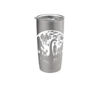 Bigfoot Loch Ness Monster Moon Cryptid Creatures Sasquatch Stainless Steel Insulated Tumbler