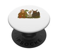 Bigfoot Loch Ness Monster Mothman Alien Cryptid Christmas PopSockets Adhesive PopGrip