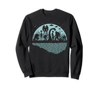 Bigfoot Loch Ness Monster Mothman And Aliens! Funny Cryptid Sweatshirt