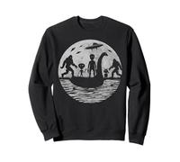 Bigfoot Loch Ness Monster Mothman And Aliens Funny Squatch Sweatshirt