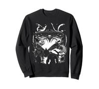 Bigfoot Loch Ness Monster Mothman Wendigo Alien Cryptid Sweatshirt