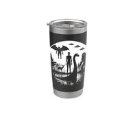 Bigfoot Loch Ness Moon Cryptozoology Mythical Creatures Stainless Steel Insulated Tumbler