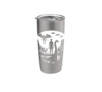 Bigfoot Loch Ness Moon Cryptozoology Mythical Creatures Stainless Steel Insulated Tumbler