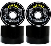 Bigfoot Longboard Wheels 80A Shr Mountain Cruisers, Black, 76mm