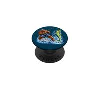 Bigfoot Mahi Mahi Fishing Sasquatch Offshore Angler PopSockets Adhesive PopGrip