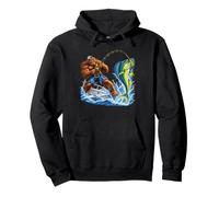 Bigfoot Mahi Mahi Fishing Sasquatch Offshore Angler Pullover Hoodie