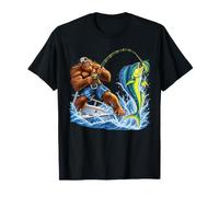 Bigfoot Mahi Mahi Fishing Sasquatch Offshore Angler T-Shirt
