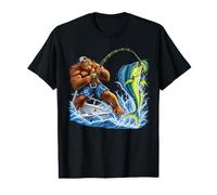 Bigfoot Mahi Mahi Fishing Sasquatch Offshore Angler Value Graphic T-Shirt