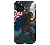 Bigfoot Marching USA Proud Under a Full Moon Case for iPhone 11 Pro