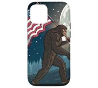 Bigfoot Marching USA Proud Under a Full Moon Case for iPhone 12/12 Pro